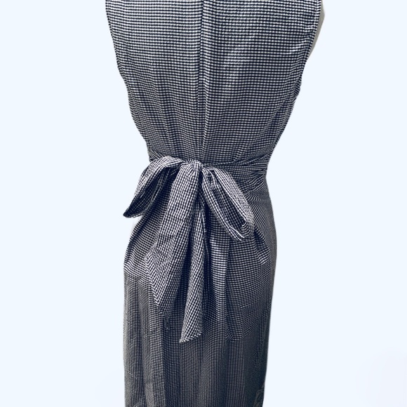 SANDRA DARREN🤩BLUE PLAID DRESS Size 8 w/ POCKETS - Picture 3 of 6